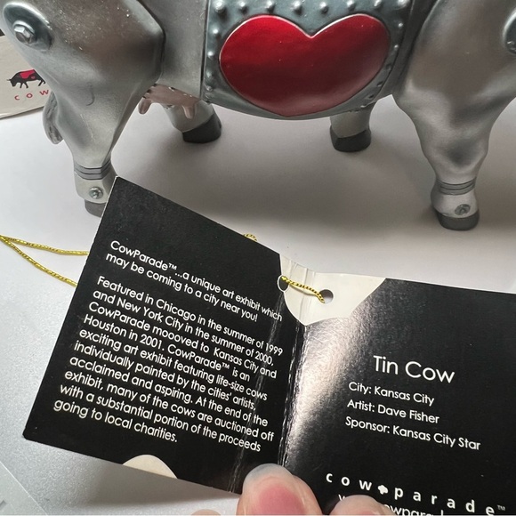 Wizard Of Oz collectible Wizard Of Oz Vintage Cows On Parade Tin Man #7242 - Picture 2 of 4